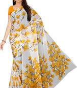 Chitrakshi Light Weight Floral Digital Printed Saree With Blouse Piece