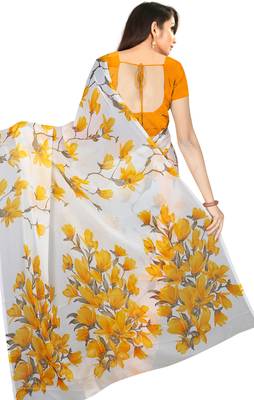 Chitrakshi Light Weight Floral Digital Printed Saree With Blouse Piece 2