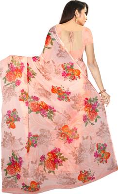 Chitrakshi Light Weight Floral Digital Printed Saree With Blouse Piece 2