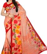 Chitrakshi Light Weight Floral Digital Printed Saree With Blouse Piece