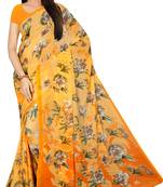 Chitrakshi Light Weight Floral Digital Printed Saree With Blouse Piece