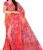 Chitrakshi Light Weight Floral Digital Printed Saree With Blouse Piece