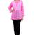 Lavangi Women Lucknowi Chikankari Georgette Short Top (Pink)
