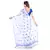 Blue printed cotton saree 