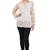 Lavangi Women Lucknowi Chikankari Georgette Short Top (Fawn)