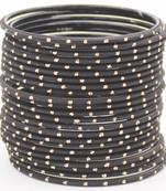 Black bangles-and-bracelets