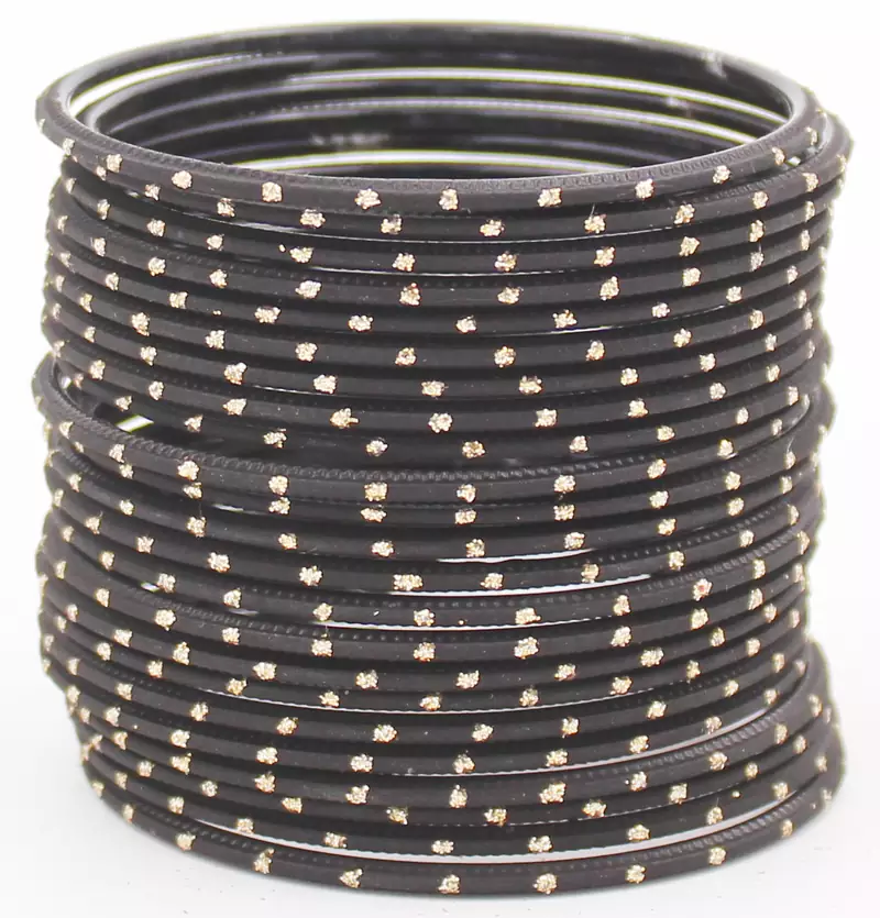 Black bangles-and-bracelets