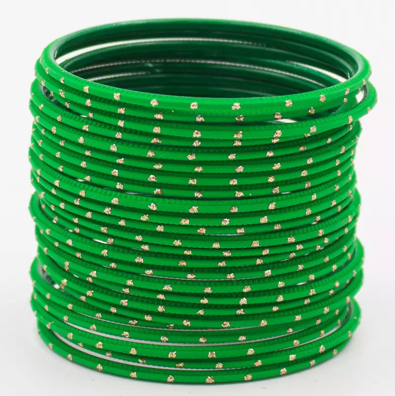 Green bangles-and-bracelets