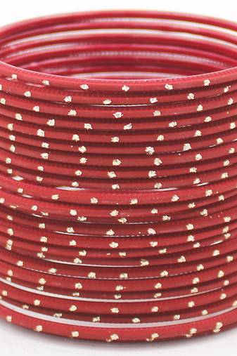 Maroon bangles-and-bracelets