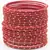Maroon bangles-and-bracelets