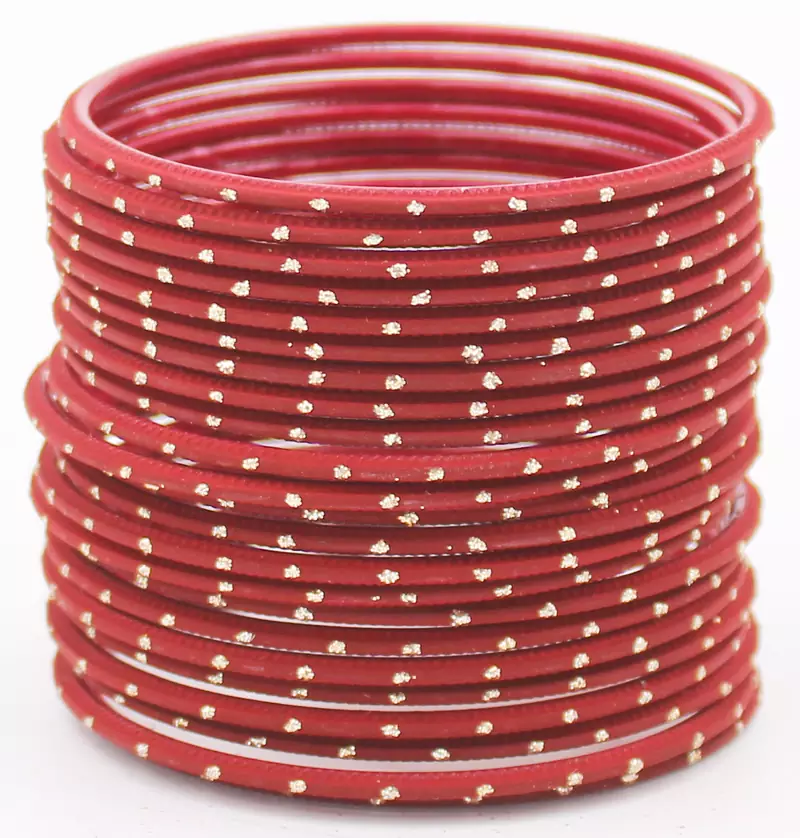 Maroon bangles-and-bracelets