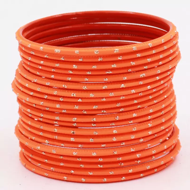 Orange bangles-and-bracelets