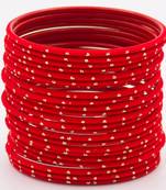 Red bangles-and-bracelets