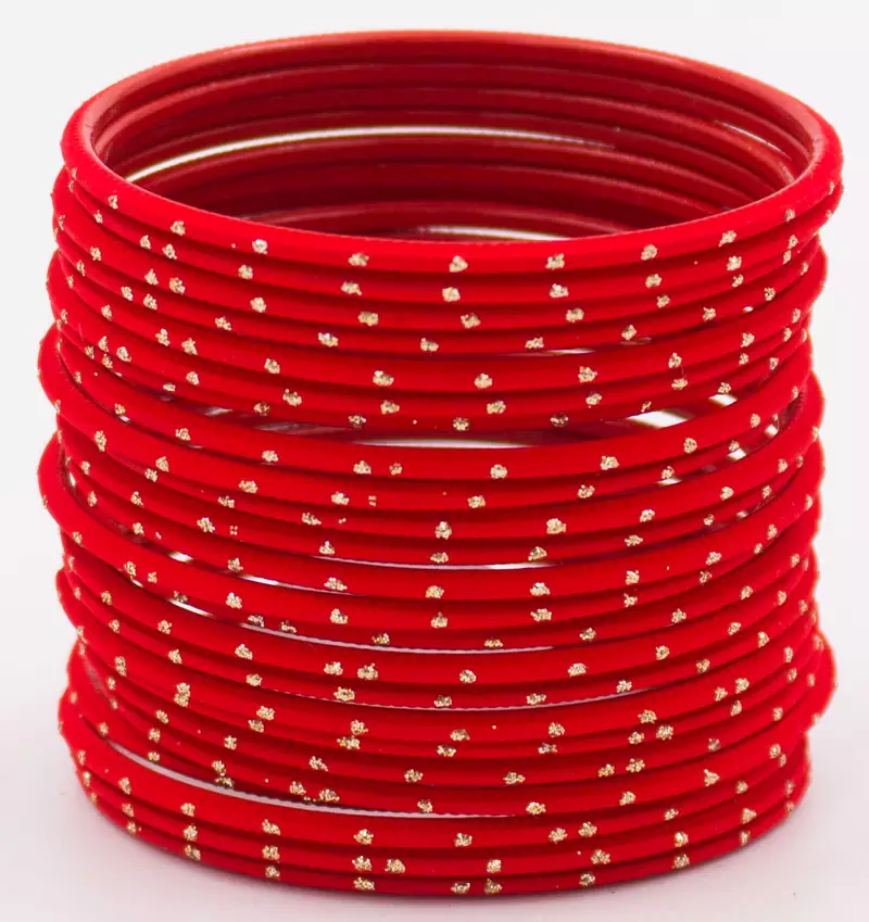 Red bangles-and-bracelets