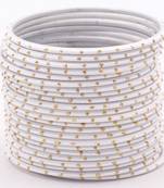White bangles-and-bracelets