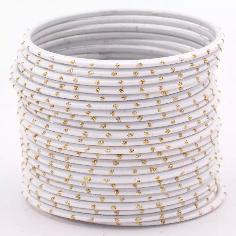 White bangles-and-bracelets