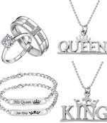 White crystal jewellery-combo