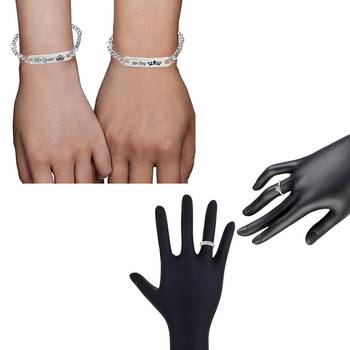 White crystal jewellery-combo 2