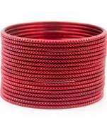 Maroon bangles-and-bracelets