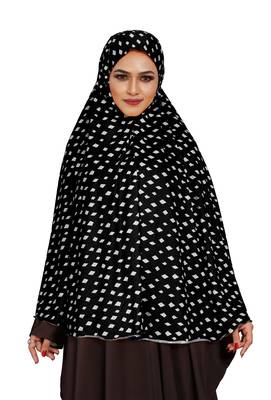 JSDC Namazi Wear Printed Stitched Spun Lycra Chaderi Hijab Without Sleeves 2