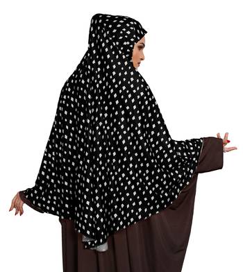 JSDC Namazi Wear Printed Stitched Spun Lycra Chaderi Hijab Without Sleeves 5