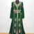 Bottle green Moroccan Kaftan with Sun-proof hijab