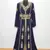 Navy blue Moroccan Kaftan With Sun-proof hijab