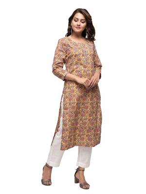 Multicolor printed cotton cotton-kurtis 3