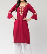 MRC Women's Embroidered Kurti