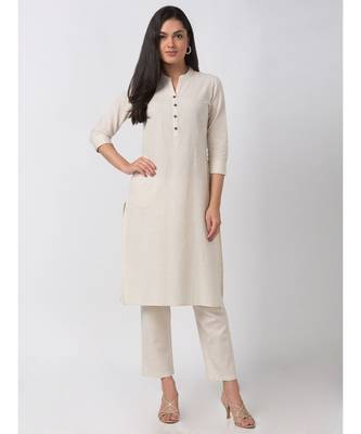 Ethnicity Polyester Blend Straight Men Peach Kp Set 1