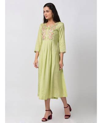 Ethnicity Polyester Straight Men Blue Kurta 5