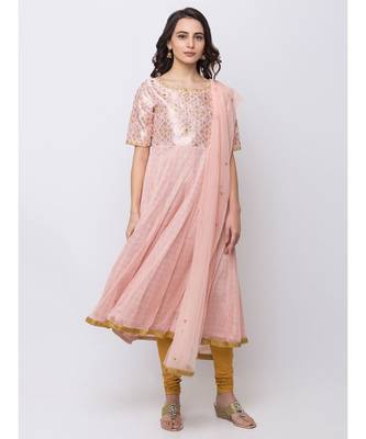 Ethnicity Polyester Straight womMen Teal Kurta 1