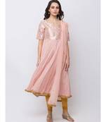 Ethnicity Polyester Straight womMen Teal Kurta