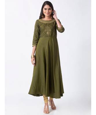 Nylangan Ecru Abha Style Kurta 2