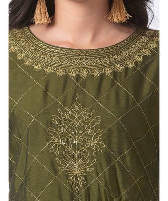 Nylangan Ecru Abha Style Kurta 3