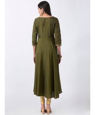 Nylangan Ecru Abha Style Kurta 5