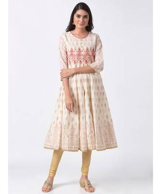 Nylangan Mirage Gray Side Panel Embroidered Kurta Dress 2