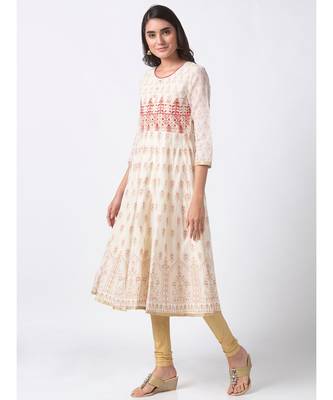 Nylangan Mirage Gray Side Panel Embroidered Kurta Dress 4