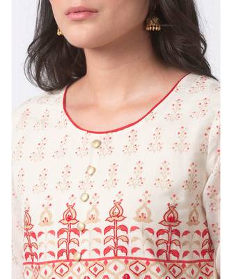 Nylangan Mirage Gray Side Panel Embroidered Kurta Dress 5