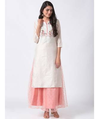 Nylangan Crystal Blue Functional Kurta Dress 1