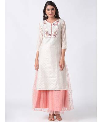 Nylangan Crystal Blue Functional Kurta Dress 2