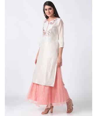 Nylangan Crystal Blue Functional Kurta Dress 3