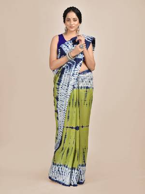 Multicolor printed pure cotton saree  1
