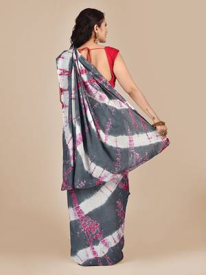 Multicolor printed pure cotton saree  3