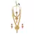 Gold Plated Long And Short Necklace Set For Women