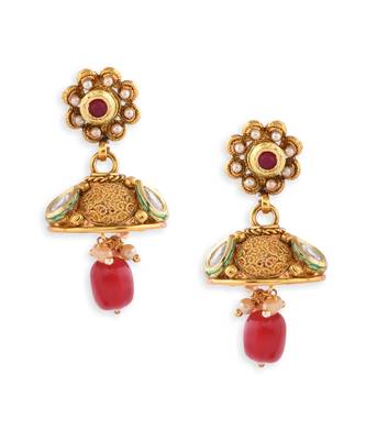 Gold Plated Long And Short Necklace Set For Women 4