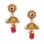 Gold Plated Long And Short Necklace Set For Women