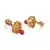 Gold Plated Long And Short Necklace Set For Women
