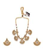 Gold Plated Designer necklaces with earings
