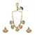 Gold Plated Designer necklaces with earings